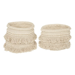 Set de 2 paniers "Sea view" coton recyclé