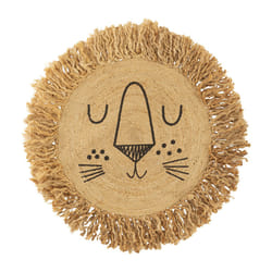 Tapis enfant "Lion", jute, D. 90 x P. 1 cm, D90 cm