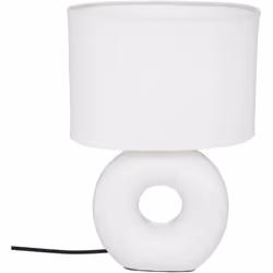 Description générale La lampe 'Baru' est une lampe à poser élégante au design moderne, fabriquée en céramique blanche mate. A ...