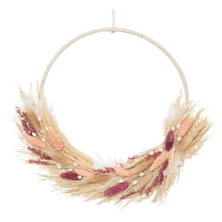 Couronne de fleurs séchées, D34 cm