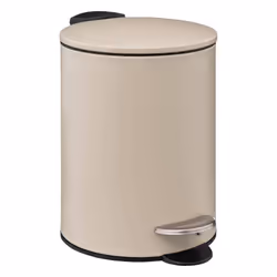 5five - poubelle métal soft close 3l colorama beige naturel