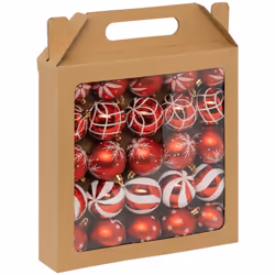 Déco de sapin Lot de 25 Boules de Noël D 6 cm - Rouge et Blanc - Feeric Christmas (-) Dimensions : D. 6 cm - Lot de 25 Boules ...