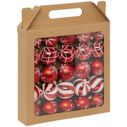 Déco de sapin Lot de 25 Boules de Noël D 6 cm - Rouge et Blanc - Feeric Christmas