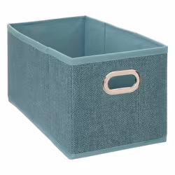 5five - panier tissu 15x31cm mix n modul bleu pétrole chiné