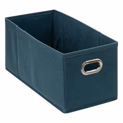 5five - panier tissu 15x31cm mix n modul bleu pétrole