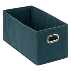 5five - panier tissu 15x31cm mix n modul bleu pétrole
