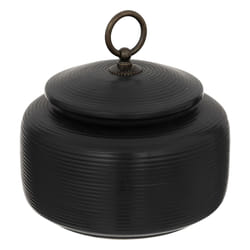Boîte en Céramique avec Couvercle  Jiling  14cm Noir