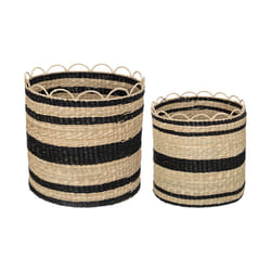 Lot de 2 paniers naturels JADA