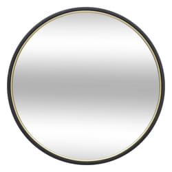 Miroir "Justin" en métal D48cm noir