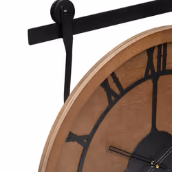 Horloge "Loris" en bois et métal