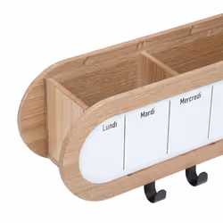Mémo "Olme" en bois & métal 48x15cm