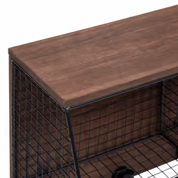 Etagère en bois & métal 42x26cm