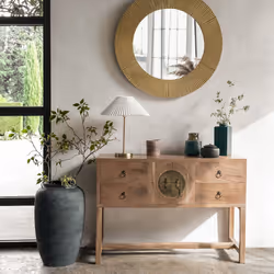 Lampe H47cm en métal blanc