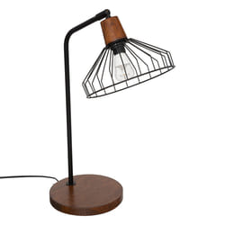 Lampe noire en métal