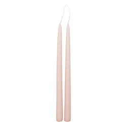 Lot de 2 Bougies Bâton  Hugo  30cm Rose