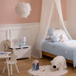 Lampe à Poser Enfant  Timéo  24cm Bleu Clair