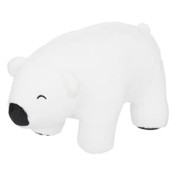 Pouf "Ours polaire" en bois blanc