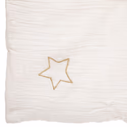 Edredon "Lili" en gaze de coton blanc