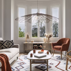 Fauteuil  "Sinel" en hévéa H83cm ambre