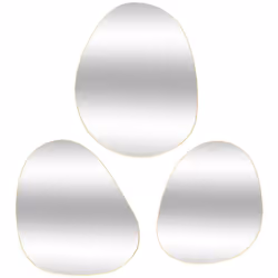 Vous souhaitez sublimer un univers déco au style moderne et contemporain ? Le lot de 3 miroirs organiques "Lida" Atmosphera e ...