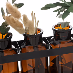 Soliflore 5 fleurs en bois