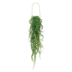Plante artificielle avec pot en métal doré "Le collectionneur"