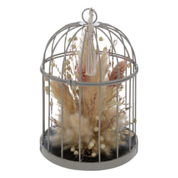 Cage en métal gris "Lumière d'hiver"