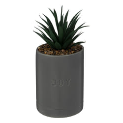 Plante Artificielle en Pot  Joy  20cm Gris