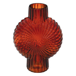 Vase rouge rubis en verre