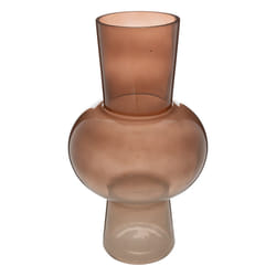 Vase ambre en verre