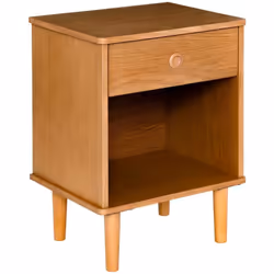 Donnez un air intemporel à votre chambre à coucher grâce à la table de chevet "Charlie" Atmosphera. Un style authentique Imag ...