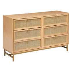 Commode  6 tiroirs "Rayo" en métal et bouleau