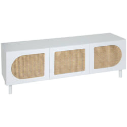 Meuble TV Cabras 140x50cm blanc - Atmosphera créateur d'intérieur
