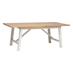 Table à manger blanche en acacia
