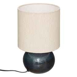 Lampadaire arc bleu en coton "Gaia"