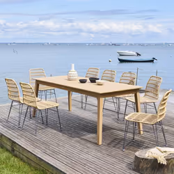 Vous aimez prendre vos repas en extérieur pendant la belle saison ? Alors, craquez pour la table de jardin rectangulaire "TIW ...