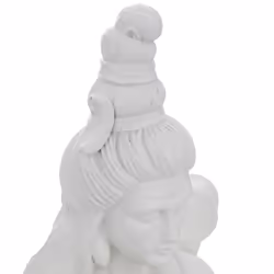 Statuette shiva en résine blanche