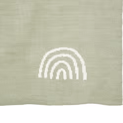 Couverture tricot bébé vert
