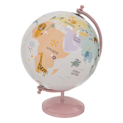 Globe rose en métal