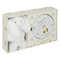 Coffret empreinte et peluche Beige