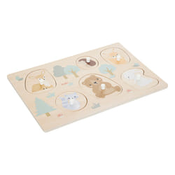 Puzzle Bébé 6 Pièces  Animaux  30cm Naturel