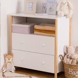 Commode en bois "Kima" blanche