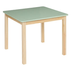 Table "Classic" en pin et bois vert