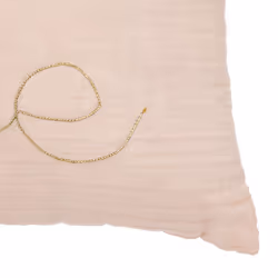 Coussin rectangulaire en gaze de coton rose