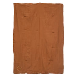 Edredon "Lili" en gaze de coton marron
