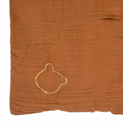 Edredon "Lili" en gaze de coton marron