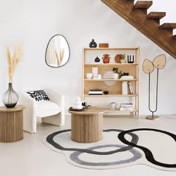 Tapis design 200 x 216 cm Multicolore