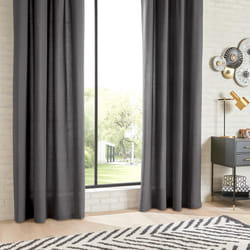 Rideau Coton Gris Foncé 135X240