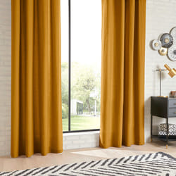Rideau 135X240 coton - ocre