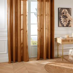 Rideau 130X260 Gaze de Coton cannelle